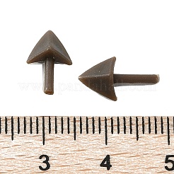 プラスチック工芸品 ひよこの口  人形作り用品  矢印  ココナッツブラウン  17x7mm&nbsp;DOLL-PW0001-310A-04