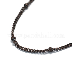 Brass Satellite Chain Necklaces&nbsp;NJEW-D302-84R