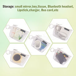 3Pcs Nylon Mesh Zipper Wallets&nbsp;HJEW-TAC0107