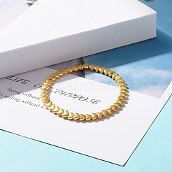 Alloy Heart Beaded Stretch Bracelet for Women&nbsp;BJEW-JB07722-01