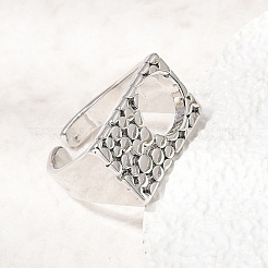Brass Cuff Open Rings for Women&nbsp;RJEW-F215-10P