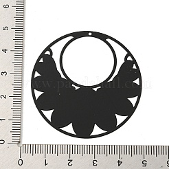 Spray Printed 430 Stainless Steel Pendants&nbsp;STAS-P359-01G