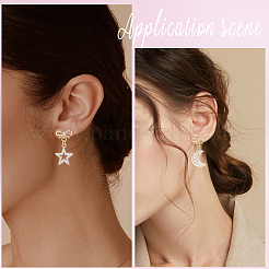 20Pcs Brass Stud Earring Findings&nbsp;KK-SC0007-79