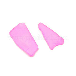 Ocean Series Frosted Glass Cabochons&nbsp;LS-GLAA-WH0031-06C