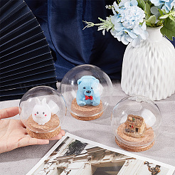3 Sets 3 Style Glass Dome Cover&nbsp;AJEW-NB0003-93