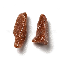 合成ゴールドストーンチップビーズ  穴なし/ドリルなし  3~10x1~10x1~4mm&nbsp;X-G-I350-01