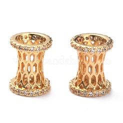 Brass Micro Pave Cubic Zirconia Pendants&nbsp;ZIRC-O044-15G
