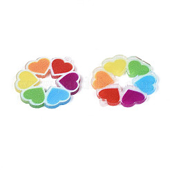 Pride Style Printed Acrylic Rainbow Pendants&nbsp;SACR-B005-01C