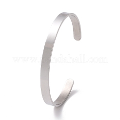 Non-Tarnish 304 Stainless Steel Open Cuff Bangle&nbsp;BJEW-G653-01P-04