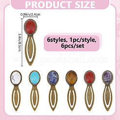 6Pcs Alloy Bookark&nbsp;AJEW-DR00022