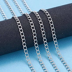 Tarnish Resistant 304 Stainless Steel Curb Chains&nbsp;CHS-F006-04A-P