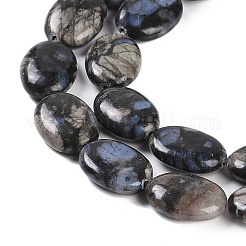 Natural Glaucophane Beads Strands&nbsp;G-C141-D01-03
