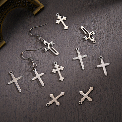 10Pcs 5 Style 304 Stainless Steel Pendants&nbsp;STAS-CJ0001-229