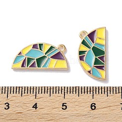 Alloy Enamel Pendants&nbsp;ENAM-O001-11G-G