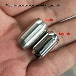 変色しにくいマットな304ステンレススチールバレルマグネット留め具、接着端付き  ステンレス鋼色  16x7mm  穴：3mm&nbsp;STAS-E089-06A