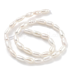 天然養殖淡水パールビーズ連売り  ライス  グレード5 A  雪  2.5~3mm  穴：0.3mm  約40~41個/連  7.48''~7.68''（19~19.5センチメートル）&nbsp;PEAR-P062-02C