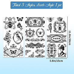 3 Sheets 3 Styles PVC Waterproof Decorative Stickers&nbsp;DIY-WH0404-207