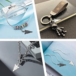 40個2色304ステンレススチールポイントペンダント  矢印  ミックスカラー  20個/カラー&nbsp;STAS-UN0023-90