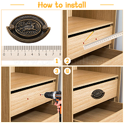 Alloy and Iron for Cabinet Door Handle Small Ring&nbsp;FIND-CA0010-74