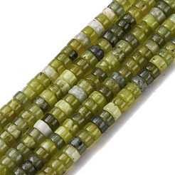 Natural Xiuyan Jade Beads Strands&nbsp;G-L624-I03-2x4mm