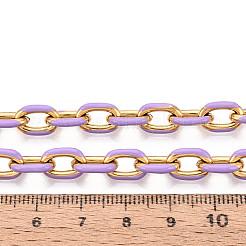 304 Stainless Steel Enamel Cable Chains&nbsp;CHS-ZX006-06L
