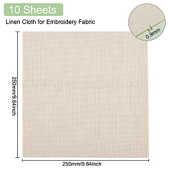 Linen Cloth for Punch Needle&nbsp;DIY-WH0032-43