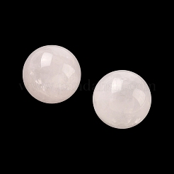 天然石ローズクォーツビーズ  宝石の球  穴なし/ドリルなし  ラウンド  ピンク  16mm&nbsp;G-H1536-9