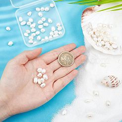 2連天然淡水養殖真珠ビーズ連  オーバル  ベージュ  8.5~12x6.5~7.5mm  穴：0.8mm  約32~39個/連  13.82インチ〜14.37インチ（35.1cm〜36.5cm）&nbsp;PEAR-NB0001-10