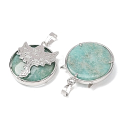 Natural Amazonite Pendants&nbsp;GG-CBA0251-10B-P