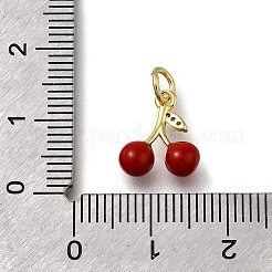 Brass Micro Pave Cubic Zirconia Charms&nbsp;KK-S515-056G