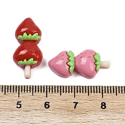オペーク樹脂カボション  砂糖漬けのひょうたん  ミックスカラー  22~24x10~12x6mm&nbsp;X-CRES-D303-01