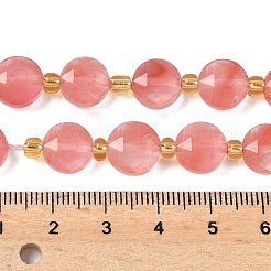 Cherry Quartz Glass Beads Strands&nbsp;G-G271-C05-10mm