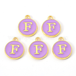Golden Plated Alloy Enamel Charms&nbsp;ENAM-S118-10F