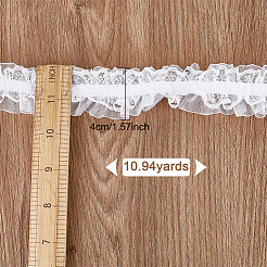10M Cotton Mesh Pleated Elastic Lace Ribbon&nbsp;OCOR-DR0001-06