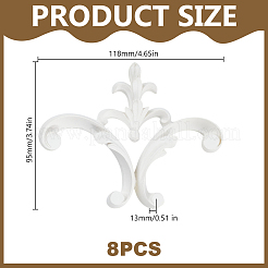 Resin Carved Onlay Applique Craft&nbsp;DIY-WH0671-331