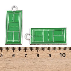 合金エナメルチャーム  カドミウムフリー＆鉛フリー  スポーツテーマ  プラチナ  35.5x15x1mm  穴：2.5mm&nbsp;FIND-I065-01I-P