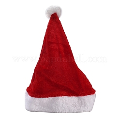 布製のクリスマス帽子  クリスマスパーティーの装飾用  ブラウン  380x290x17.5mm  内径：185mm&nbsp;AJEW-M215-02B