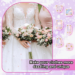 106pcs 6 Style Sew On Rhinestone&nbsp;FIND-OC0004-09C
