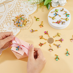 36Pcs 9 Colors Acrylic Pendant Decorations&nbsp;HJEW-FH00015