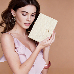 Heart Textured PU Leather Jewely Binder Albums&nbsp;AJEW-WH20098-149B