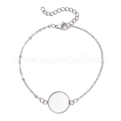 304 Stainless Steel Cable Chain Satellite Chain Bracelet Making&nbsp;BJEW-JB13164-04