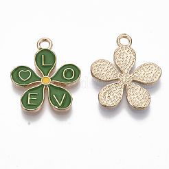 Alloy Enamel Pendants&nbsp;PALLOY-R119-01