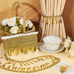 10 Yards Polyester Ribbons with Teardrop Tassel&nbsp;OCOR-WH0085-67B