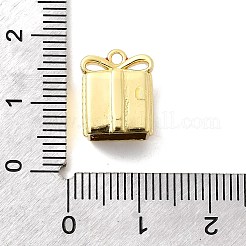 クリスマス真鍮エナメルビーズ  ボックス  ラックめっき  長持ちメッキ  カドミウムフリー＆鉛フリー  18KGP本金メッキ  12.5x10.5x10mm  穴：1.4mm&nbsp;KK-L258-02G-02