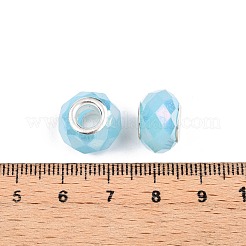 Imitation Jade Glass European Beads&nbsp;GPDL-N004-B14mm-A03
