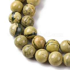 Natural Verdite Stone Beads Strands&nbsp;G-C242-03-6mm