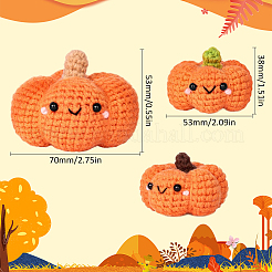 1Set Halloween Theme DIY Pumpkin Knitting Kits for Beginners&nbsp;DIY-SC0026-82