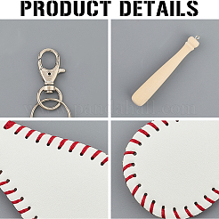 Baseball Theme DIY Luggage Tag Making Kits&nbsp;DIY-CL0002-24A