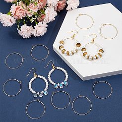 80Pcs Long-Lasting Plated Brass Hoop Earrings Findings&nbsp;KK-CN0003-13