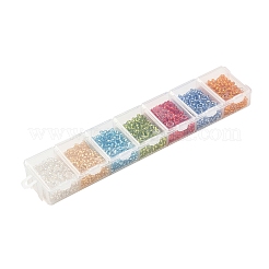 3500Pcs 7 Colors 12/0 Glass Round Seed Beads&nbsp;SEED-YW0001-23